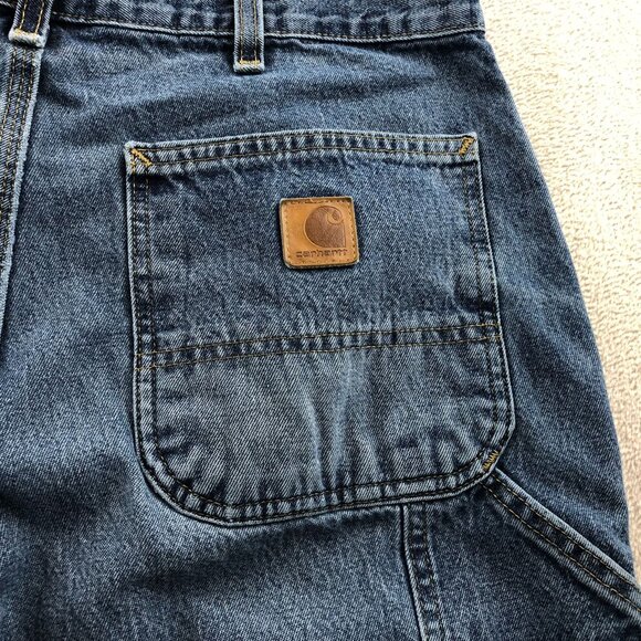 Carhartt Men's B13-DPS Carpenter Jeans Size 33x32 Loose Original Fit Straight - Picture 12 of 14